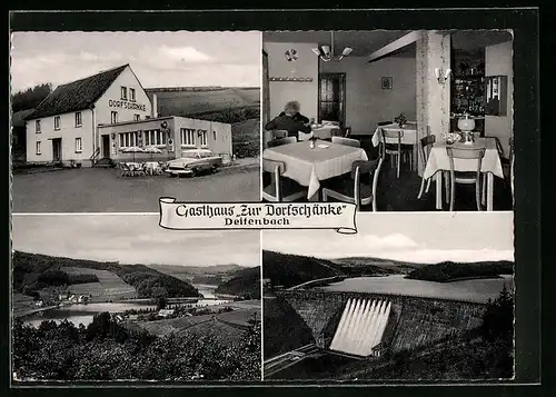 AK Deitenbach, Gasthaus Zur Dorfschänke, Innenansicht, Aggertalsperre