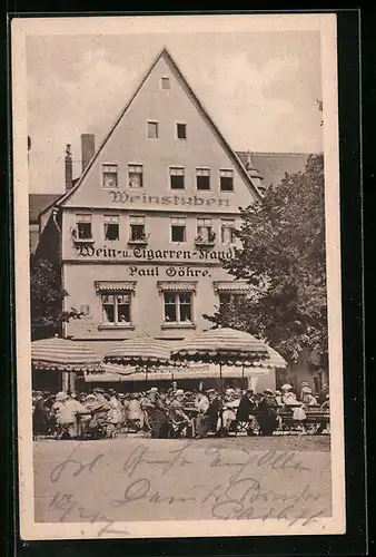 AK Jena, Gasthaus und Weinhandlung von Paul Göhre