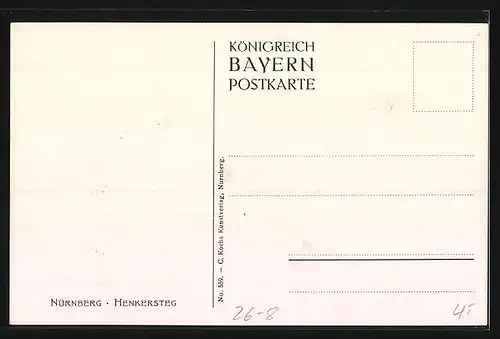 Künstler-AK Heinrich Kley: Nürnberg, Henkersteg