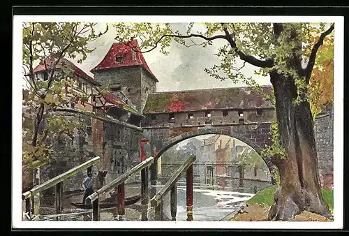 Künstler-AK Heinrich Kley: Nürnberg, Kasematten