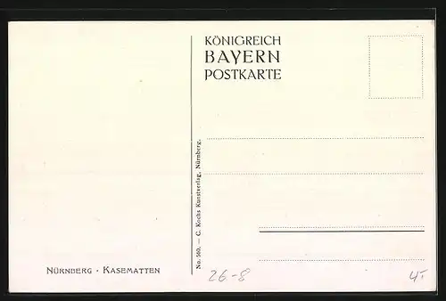 Künstler-AK Heinrich Kley: Nürnberg, Kasematten