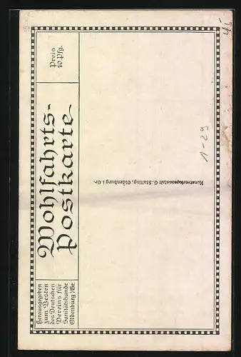 AK Paul von Hindenburg in Portrait, uniformiert mit Abzeichen