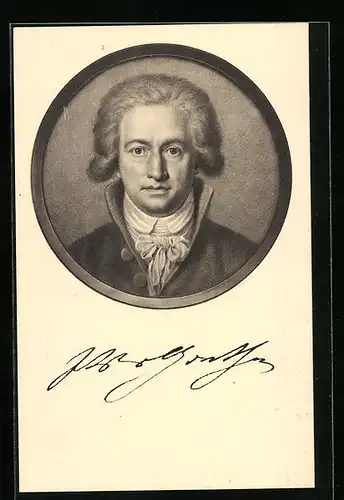 AK Dichter Johann Wolfgang von Goethe im Jahre 1791