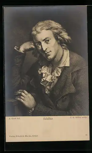 AK Portrait des Dichters Friedrich Schiller