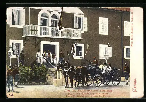 AK Cetinje, Palais Sr. Königlichen Hoheit des Fürsten