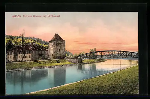 AK Grynau, Schloss am Linthkanal