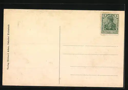 AK Friedrichroda, Teilansicht mit Kirche