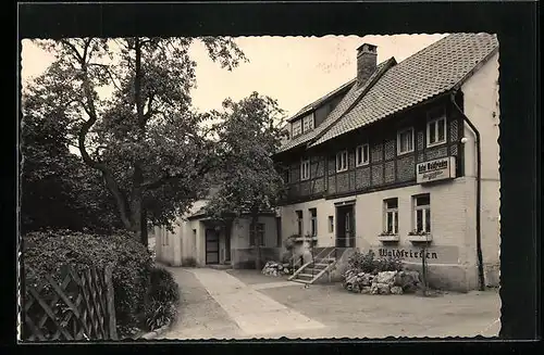 AK Stecklenberg am Harz, Hotel Waldfrieden