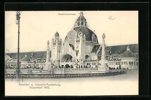 AK Düsseldorf, Gewerbe- und Industrie-Ausstellung 1902, Hauptindustriehalle