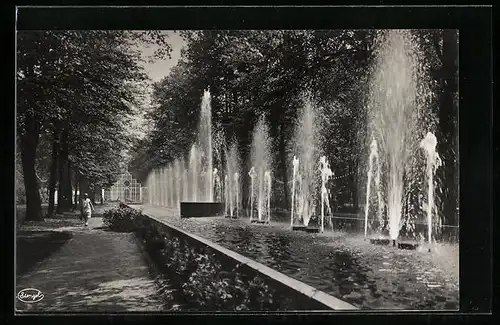 AK Dresden, Intern. Hygiene-Ausstellung 1931, Hundertbrunnenstrasse