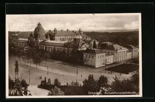 AK Dresden, Blick auf das Ausstellungsgebäude