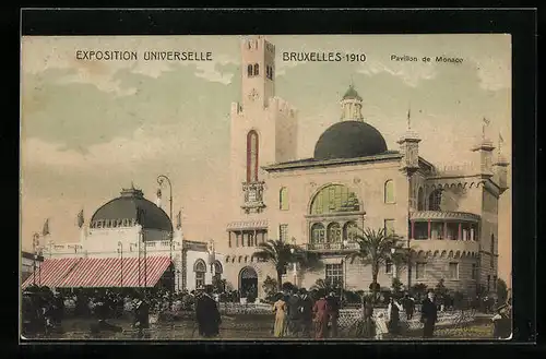 AK Bruxelles, Exposition Universelle 1910, Pavillon de Monaco