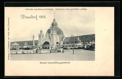 AK Düsseldorf, Ausstellung 1902, Haupt-Ausstellungsgebäude