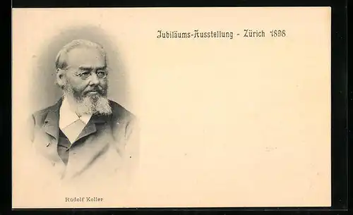 AK Zürich, Jubiläums-Ausstellung 1898, Rudolf Koller