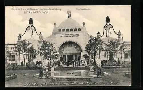 AK Nürnberg, Bayerische Jubiläums-Landes-Ausstellung 1906, Staatsgebäude