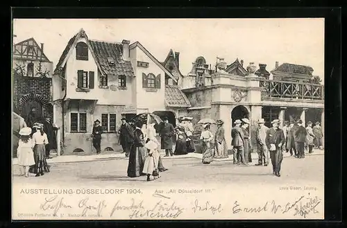 AK Düsseldorf, Ausstellung 1904, Aus Alt Düsseldorf