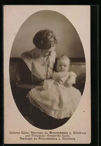 AK Victoria Luise Herzogin zu Braunschweig und Lüneburg und Prinzessin Friederike Luise