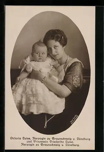 AK Victoria Luise Herzogin zu Braunschweig und Lüneburg und Prinzessin Friederike Luise