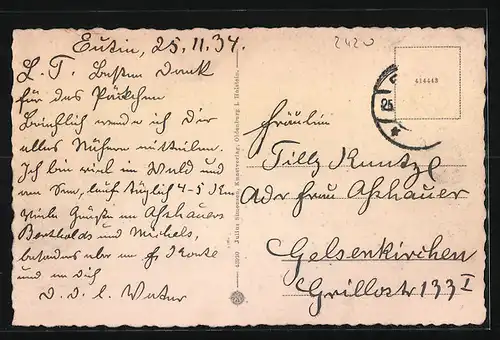 AK Eutin, Marktplatz mit Kirche