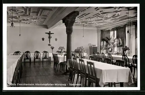 AK Würzburg, Diöz. Exerzitienheim Himmelspforten, Speisesaal