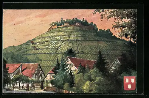 AK Weinsberg, Ortspartie mit Weibertreu