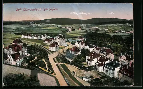 AK Bad Salzuflen, Ortsansicht aus der Vogelschau