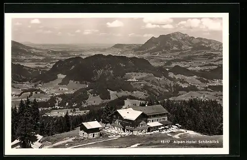 AK Oberstdorf, Alpenhotel Schönblick