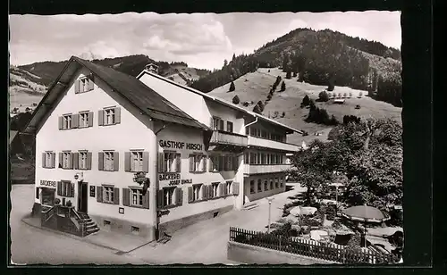 AK Oberstaufen / Allgäu, Gasthof Hirsch