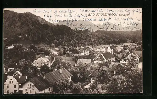 AK Bad Faulenbach, Ortsansicht aus der Vogelschau