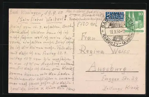 AK Bad Kissingen, Markt