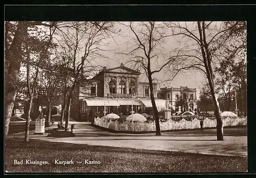 AK Bad Kissingen, Kurpark mit Kasino