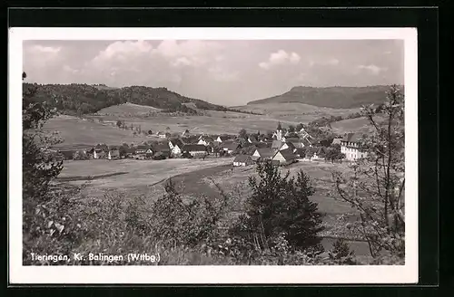 AK Tieringen / Wttbg., Ortsansicht aus der Vogelschau