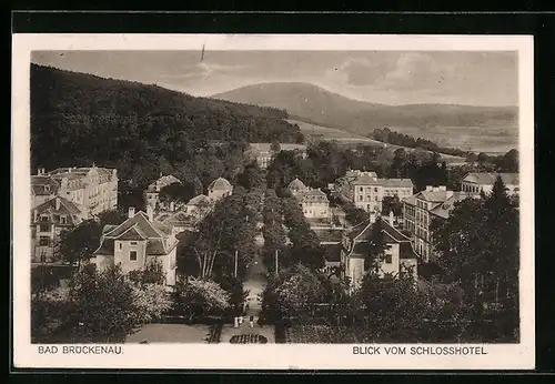 AK Bad Brückenau, Blick vom Schlosshotel