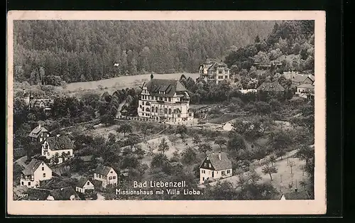 AK Bad Liebenzell, Missionshaus mit Villa Lioba