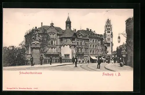 AK Freiburg i. Br., Schwabenthorstrasse