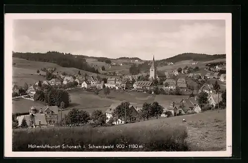 AK Schonach / Schwarzwald, Totalansicht