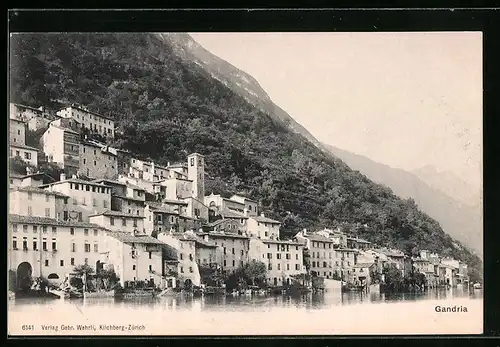 AK Gandria, Ortsansicht am See