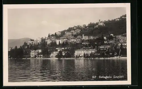 AK Castagnola, Ortsansicht am Nordufer des Luganersees