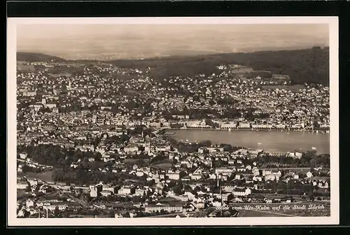 AK Zürich, Blick vom Uto-Kulm auf die Stadt