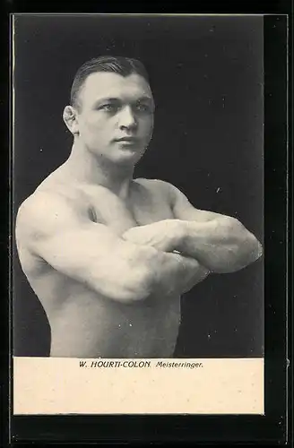 AK Porträt Internationaler Meisterringer W. Hourti-Colon