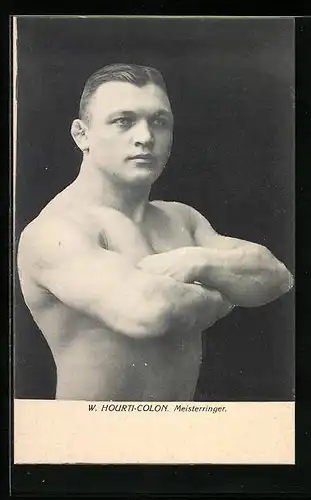 AK Porträt Internationaler Meisterringer W. Hourti-Colon