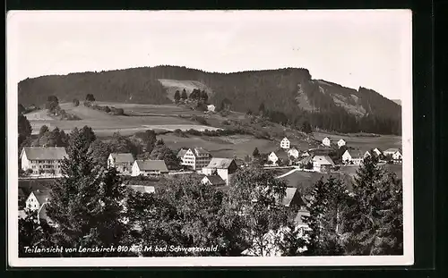 AK Lenzkirch im Schwarzwald, Ortsansicht aus der Vogelschau