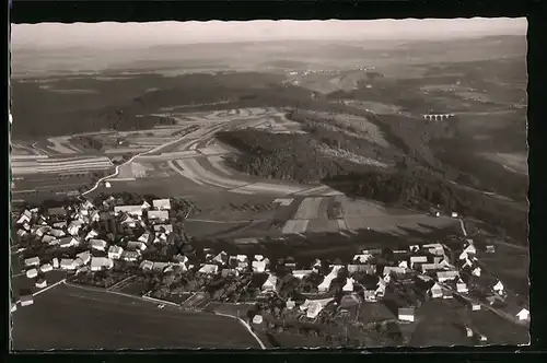 AK Dittishausen, Totalansicht vom Flugzeug aus