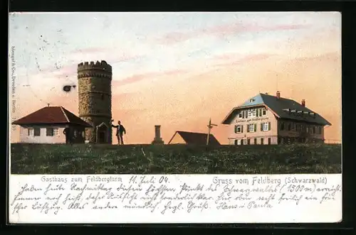 AK Feldberg (Schwarzwald), Gasthaus zum Feldbergturm