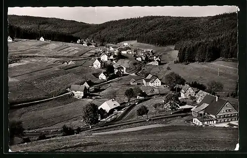 AK Eisenbach /Schwarzwald, Totalansicht von einem Berg aus