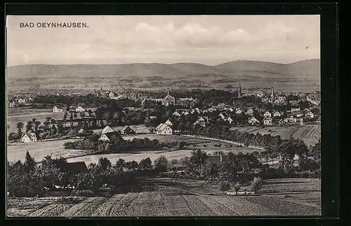 AK Bad Oeynhausen, Totalansicht aus der Vogelschau