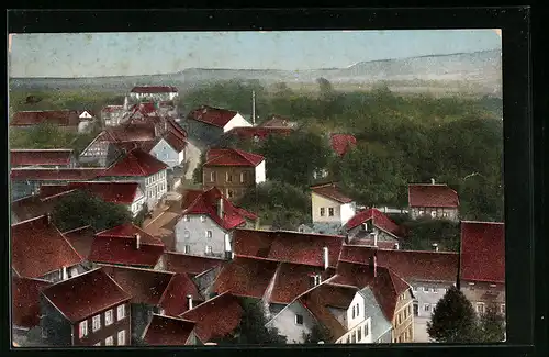 AK Hildburghausen, Ortsansicht aus der Vogelschau