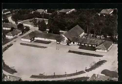 AK Espelkamp-Mittwald, Ludwig-Steil-Hof vom Flugzeug aus