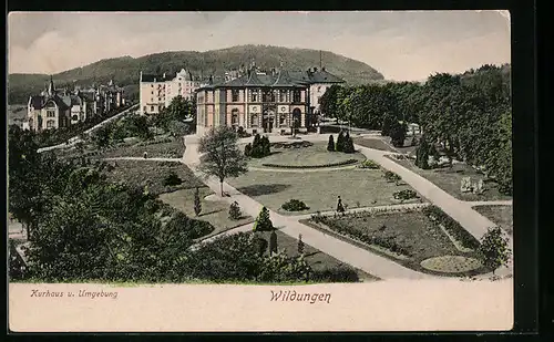AK Bad Wildungen, Kurhaus und Umgebung