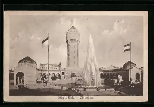 AK Düren i. Rhld., Cölnplatz